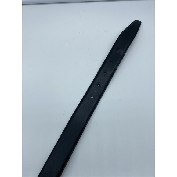 Black Genuine Leather Belt Men's Size 40 Made In Italy 1745-00 - Picture 9 of 10